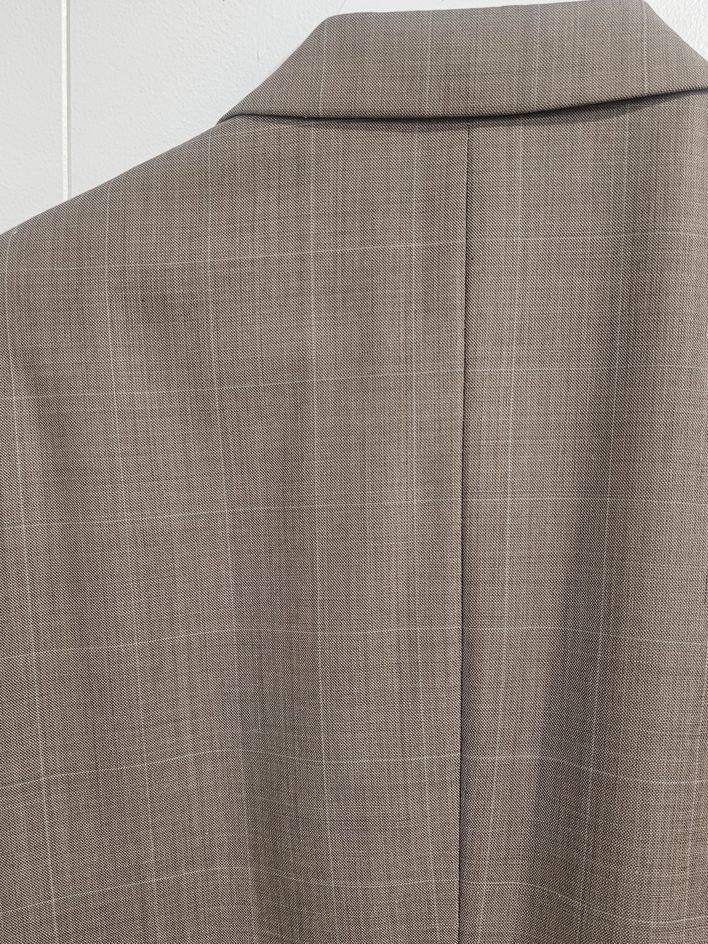 Maxwell’s Custom Tailored Brown Windowpane Blazer Wool Sport Coat 46R Classic - Picture 8 of 13